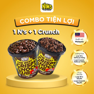  COMBO 2 HỦ 250G SOCOLA SỮA COCO CRUNCH + SOCOLA ĐEN N'S CEREAL MALAYSIA 