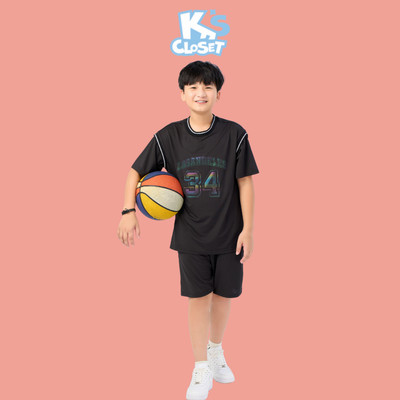 Bộ Cộc Tay Thể Thao K'S CLOSET Chất Liệu Polyeste Cho Bé Trai (2-14tuổi) từ10kg-62kg E030THS/ E031THS/ E032THS/E040FIS