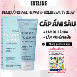 Kem dưỡng Eveline Water Bomb Beauty Glow cấp nước, làm dịu làn da và dưỡng ẩm sâu