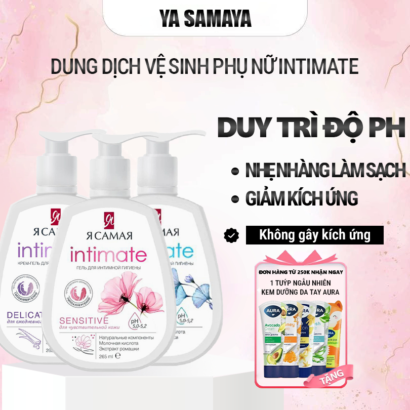 Dung Dịch Vệ Sinh Phụ Nữ Yasama Intimate 250ml,Sạch và Giảm Ngứa Mang Lại Cảm Giác Tươi Mát Dễ Chịu