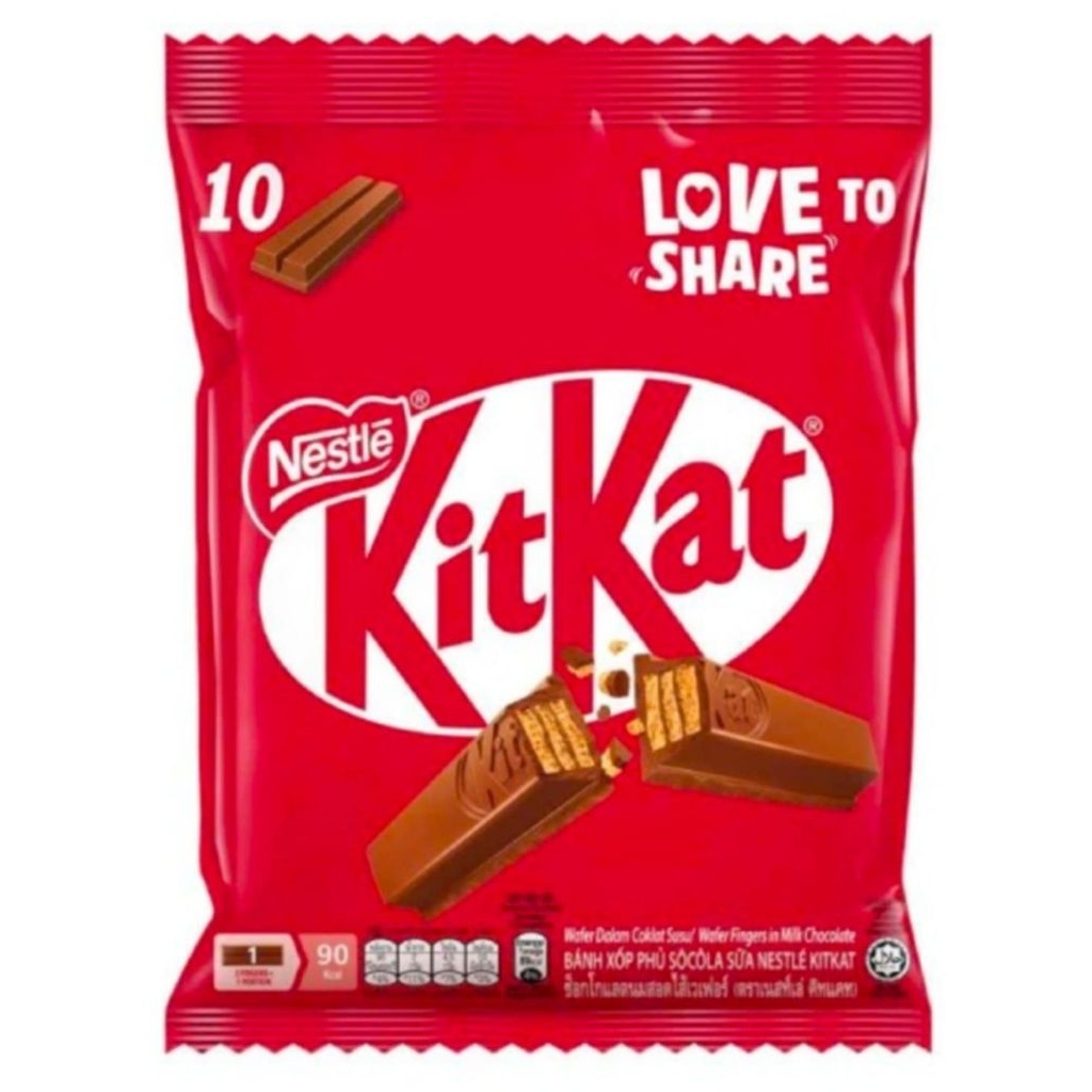 Túi 10 Thanh Socola Kitkat 150gr ( 10 thanh x 15gr )