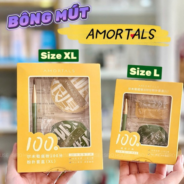 [CHÍNH HÃNG 100%] SET BÔNG MÚT AMORTALS SIZE L & XL