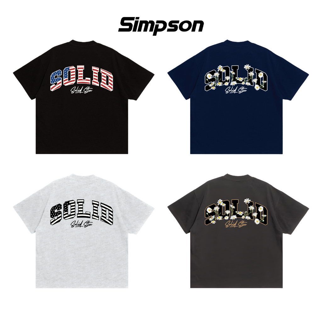 Áo Thun Boxy In ArtTypo Simpson Local Brand Unisex Nam Nữ Oversize - TS32