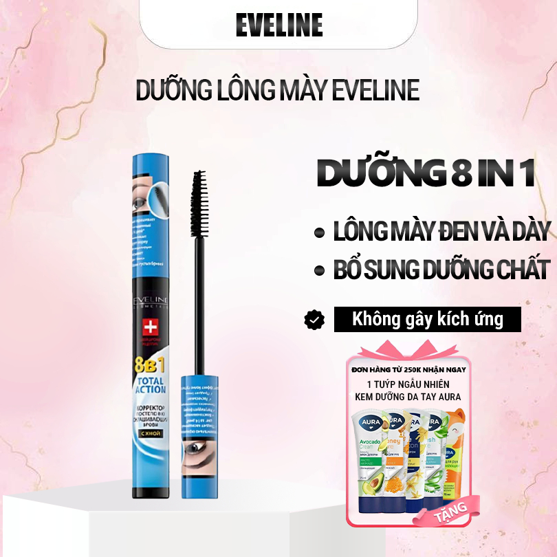 Dưỡng lông mày Eveline - Dưỡng mày Eveline 8in1