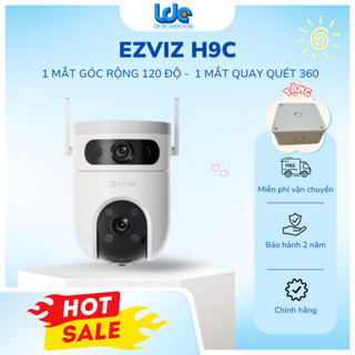 Camera Wifi EZVIZ H9C 10MP/6MP 2 ống kính, Đàm thoại 2 chiều, Có màu ban đêm, cảnh báo chuyển động