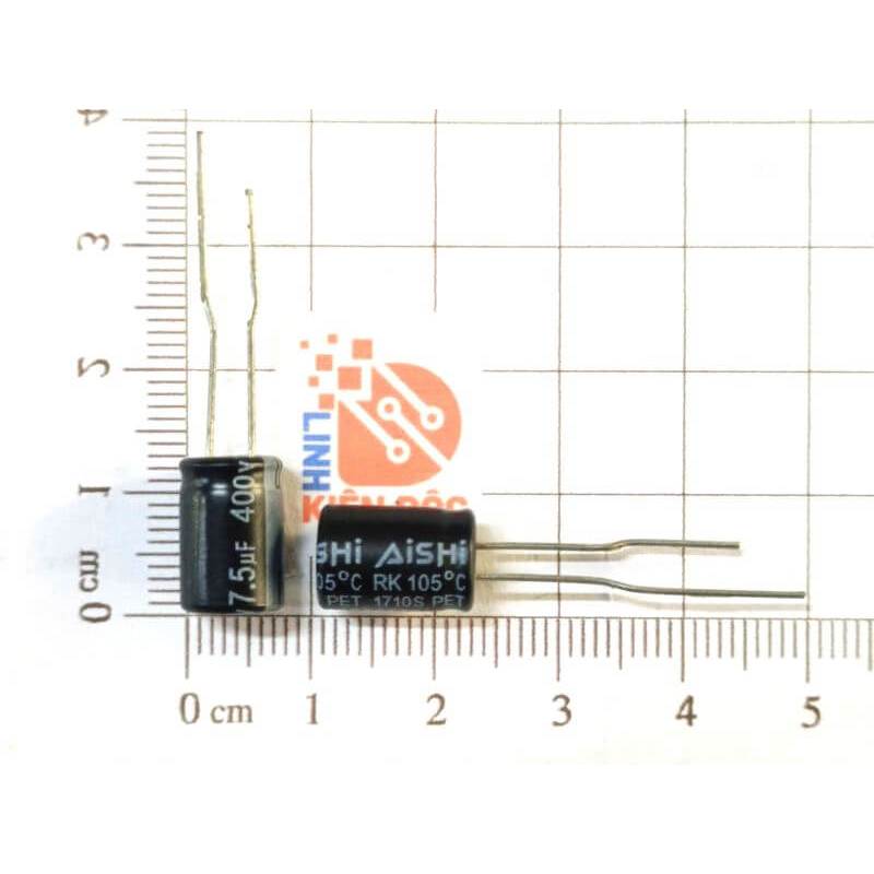 [Combo 10 chiếc] Tụ hóa AiSHi 7.5uF 400V 8x12mm