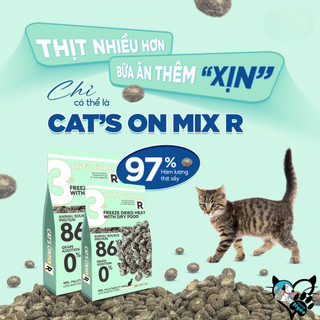 Hạt Cho Mèo (350g - 1.4kg) Cat’s On Mix T, Cat's On Mix R –Thịt sấy cho mèo mọi độ tuổi,có ruốc gà