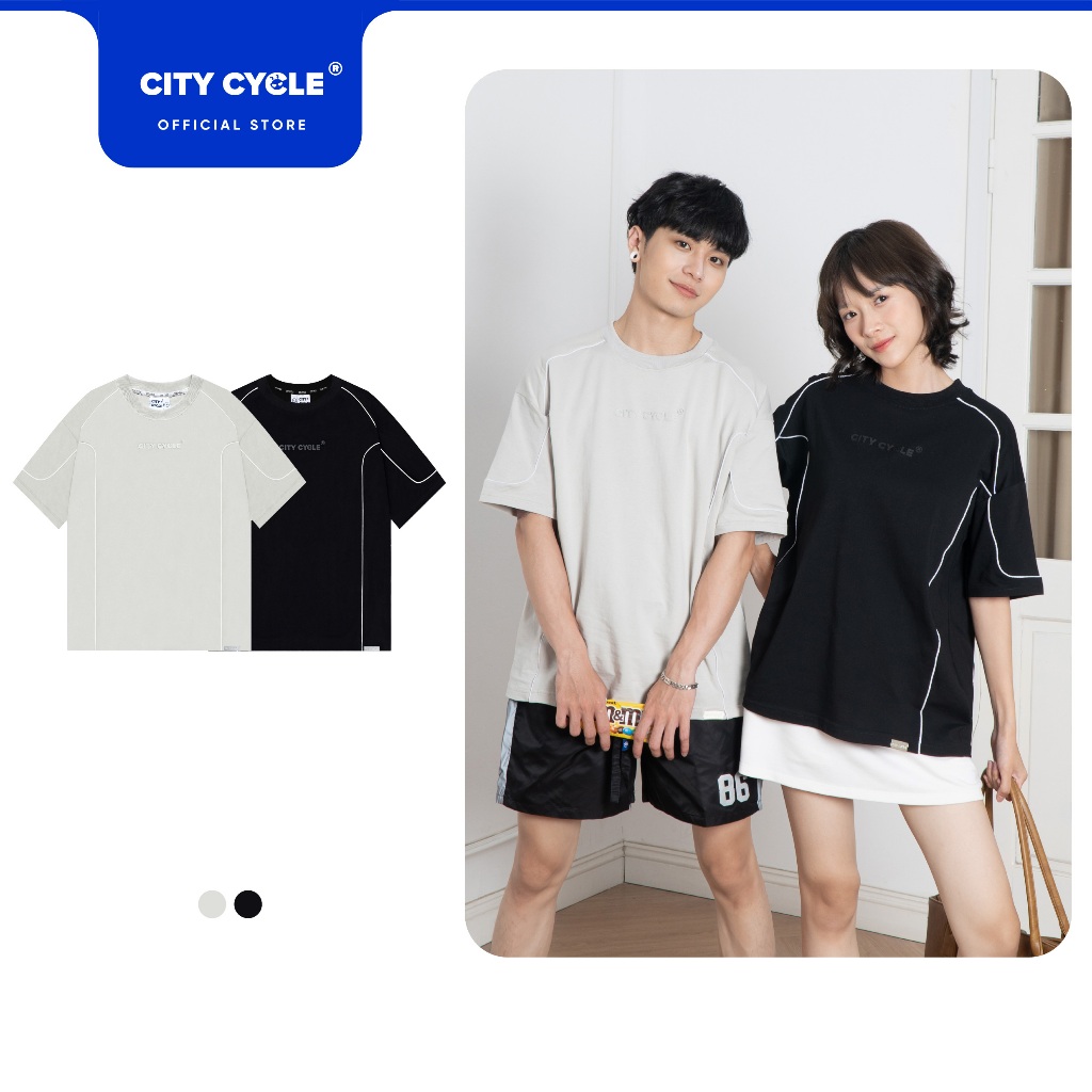 Áo T Shirt unisex thun phông form rộng Local Brand Chính Hãng City Cycle Áo thun Contours