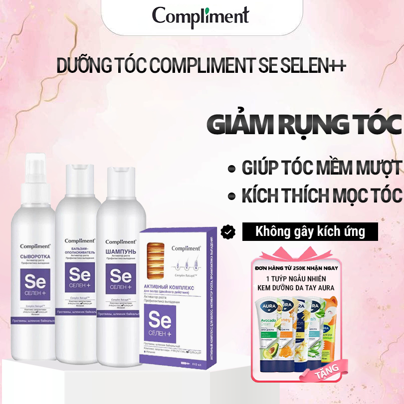 Dưỡng Tóc Compliment SE Selen++ giúp tóc mềm mượt, giảm rụng và nhanh mọc tóc