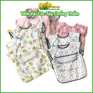  Áo Yếm Cho Bé Ăn Dặm Áo Yếm Ăn Dặm BLW Chống Thấm Cho Bé 