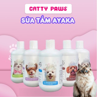  Sữa tắm cho chó ayaka chai 510ml trị ve rận nấm ngứa viêm da khử hôi dưỡng mượt lông 