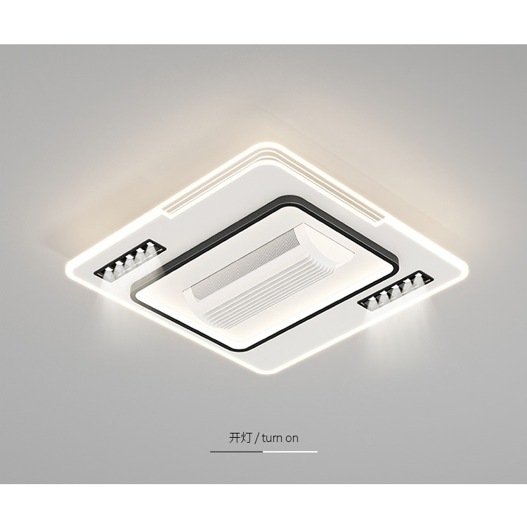 Quạt Đèn Trần Không Cánh Decor–Điều Khiển Từ Xa,6 Tốc Độ Gió,Đèn LED 3 Chế Độ,Phong Cách Hiện Đại | BigBuy360 - bigbuy360.vn