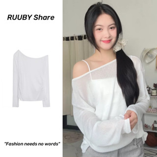 Áo trễ vai Áo chống nắng nữ dáng dài phong cách Hàn Quốc chất liệu vải lụa mát dịu kèm