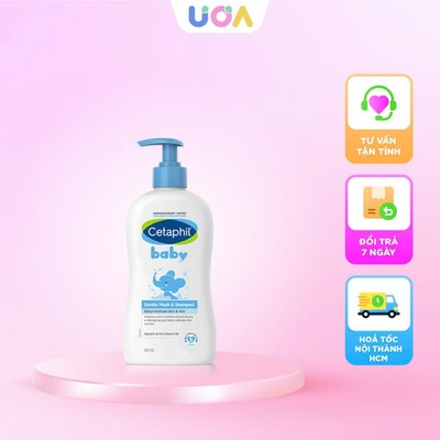 Sữa tắm gội em bé Cetaphil Baby Gentle Wash & Shampoo (400ml)