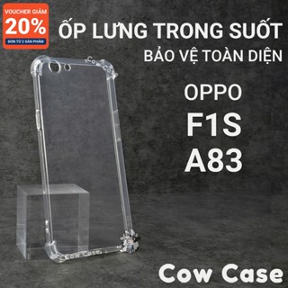  Ốp lưng Oppo A83   F1S chống sốc silicon dẻo trong Cow case | Vỏ điện thoại Oppo bảo vệ camera toàn diện TRON 