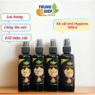 Combo 4 chai xịt vải khô Hygiene Sacom Plus+ hương nước hoa chai 100ml