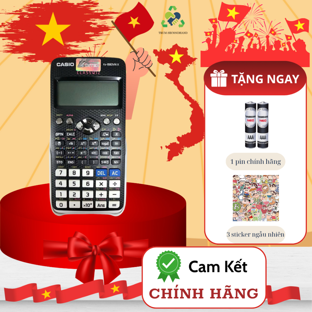 [Chính Hãng] Máy tính Casio Fx-580VNX Cũ ( được phê duyệt bởi Bộ GD&ĐT )