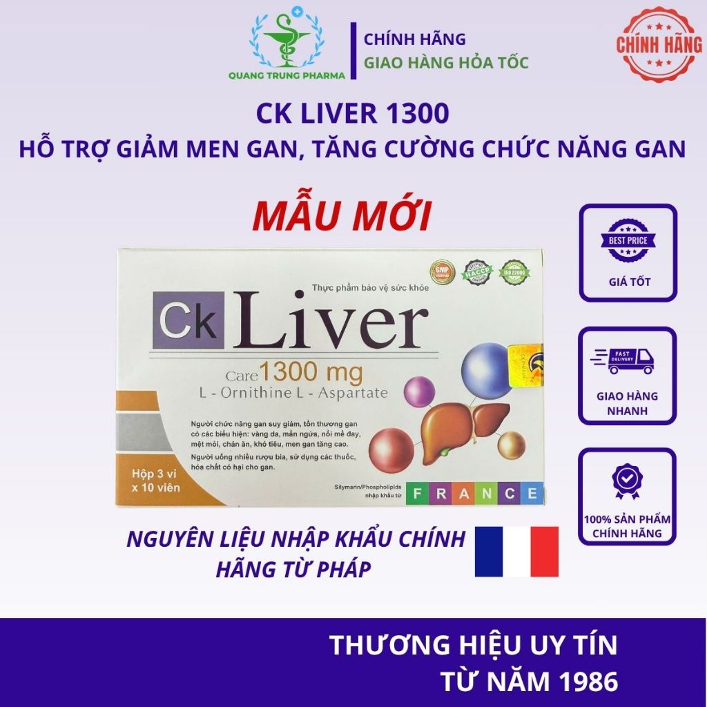 Liver Care 1300 Hỗ Trợ Hạ Men Gan, Giải Độc Gan, Bảo Vệ Tế Bào Gan, Tăng Cường Sức Đề Kháng