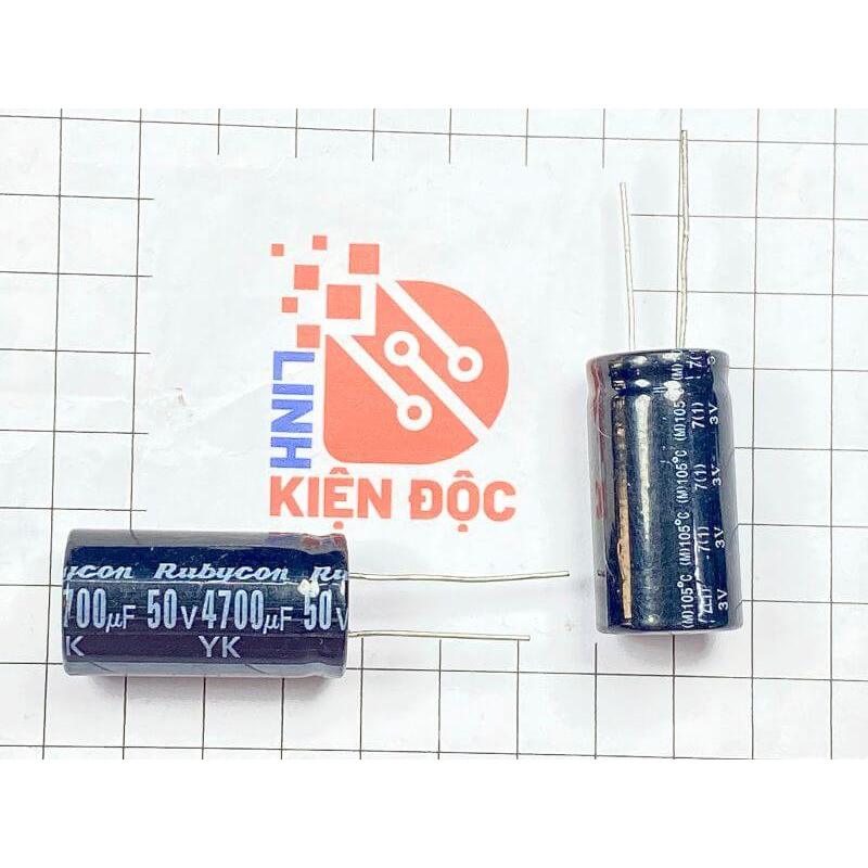 [Combo 5 chiếc] Tụ hóa Rubycon 4700uF 50V kích thước 18x35mm