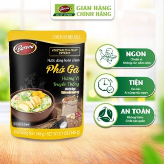  Gia vị nấu nước dùng hoàn chỉnh Barona - Phở Gà 145g gói 