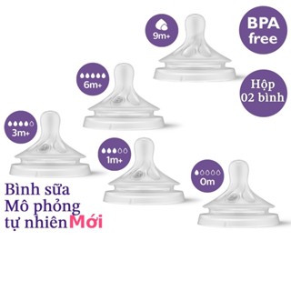 Philips Avent Núm ty mô phỏng tự nhiên mới SCY962/02 SCY963/03 SCY964/02 SCY965/02 SCY966/12