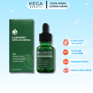  Serum Giảm Mụn Mờ Thâm CARYOPHY PORTULACA AMPOULE 30ml Se Khít Lỗ Chân Lông Hàn Quốc 