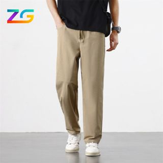 Quần baggy nam ZGO vải kaki cotton quần ống rộng uniex cạp chun phong cách hàn quốc ulzzang BAGI20