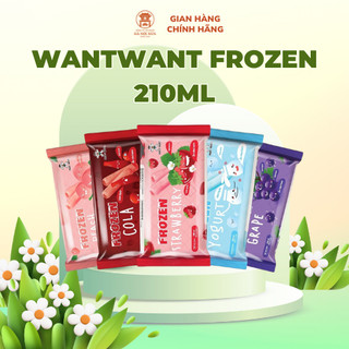 Combo 10 Túi Giải Khát Want Want Frozen 210ml Nhiều Hương Vị, Kem Đá Mát Lạnh Sảng Khoái
