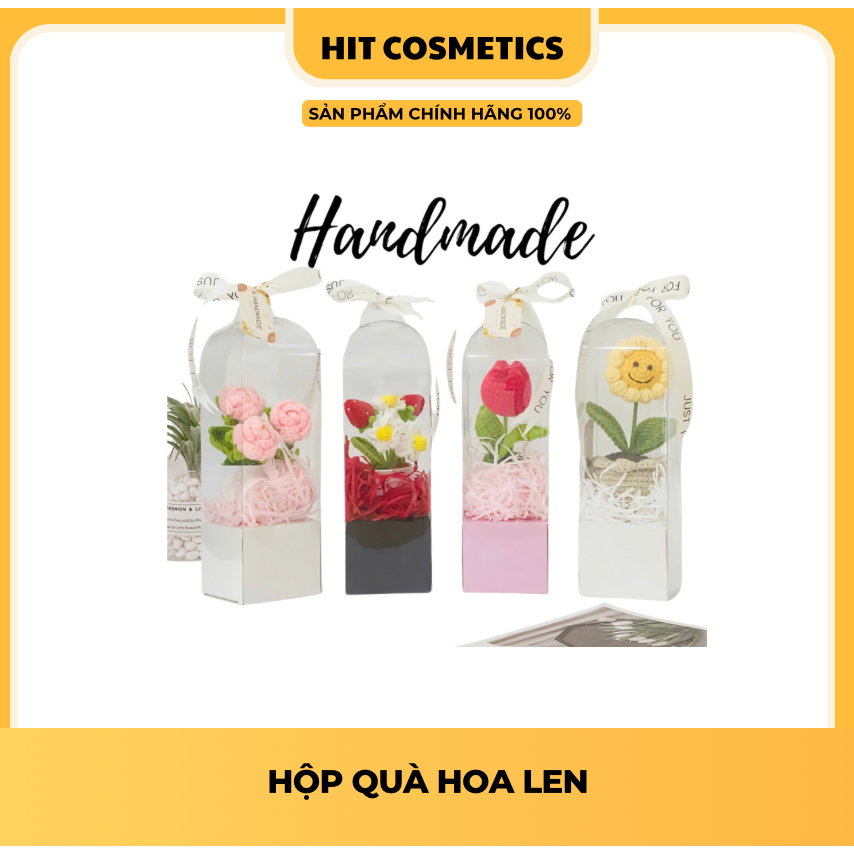 Hộp Quà Hoa Len, Móc Khoá Len Nhiều Mẫu