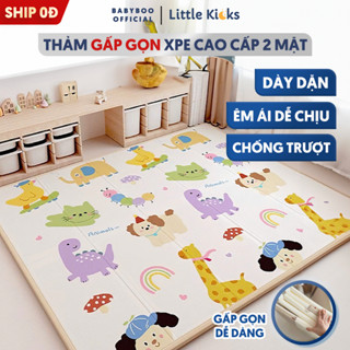 Thảm Gấp Little Kicks XPE Dày Dặn 2 Mặt Cao Cấp An Toàn Cho Bé