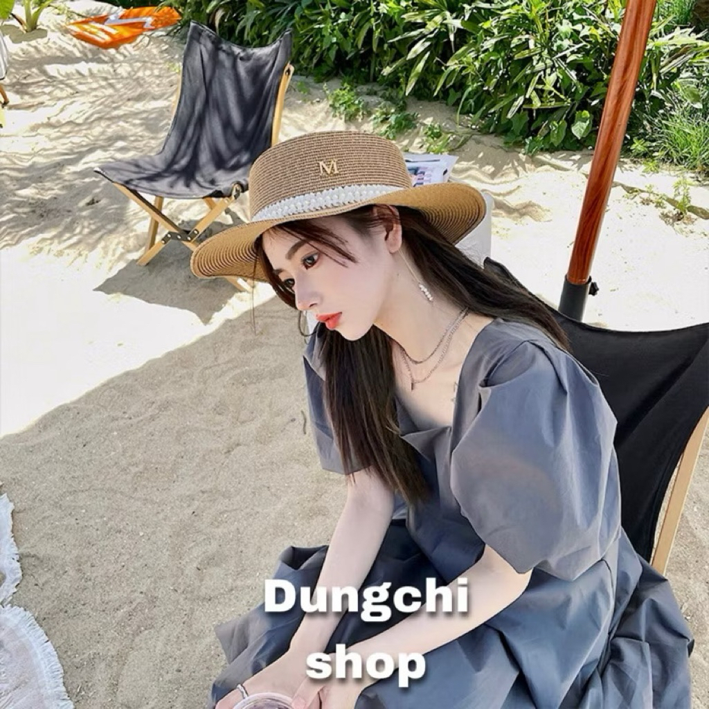 Set túi mũ cói tua rua mix ngọc nơ ren đi biển đi chơi đều xinh | BigBuy360 - bigbuy360.vn