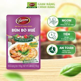 Gia Vị Bún Bò Huế Barona 110g ướp ngon chuẩn vị không cần nêm nếm