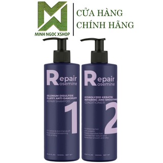  Dầu gội xả phục hồi làm phồng tóc ngăn ngừa tóc gãy rụng Rosemine Repair 1000ML 