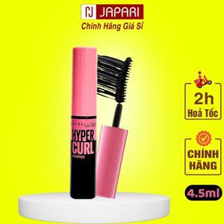  Mascara Maybelline Hyper Curl 4.5ml - Chuốt Mi Tơi Dài Dày Mi Masscara Uốn Cong Mi - Japari 