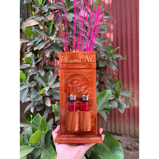 Ống đựng nhang chữ Phúc Lộc Thọ(PhạmCNC)
