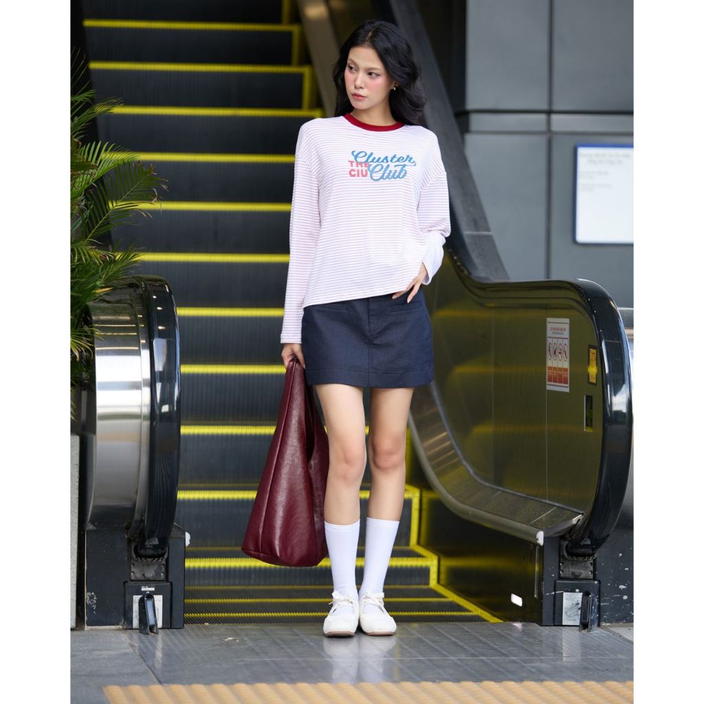 Chân váy ngắn chữ A basic túi 2 bên THE C.I.U - Monica Skirt