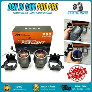  Đèn Bi Gầm P90 Pro 60W MA RACING 3 Chế Độ Màu Cho Ô Tô Siêu Sáng Xuyên Mưa Sương Chống Nước IP67 