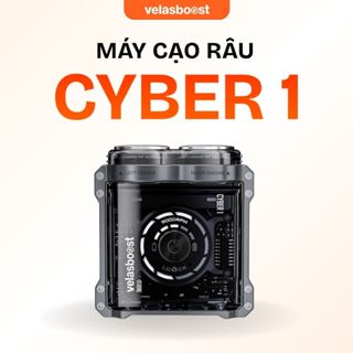 Máy cạo râu mini cao cấp velasboost Cyber 1 chính hãng, Lưỡi tự mài, Kháng nước, Sạc nhanh type C