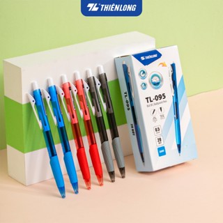 Combo 5/10/20 Bút bi Thiên Long TL-095 ngòi 0.5mm - Bút viết bi mực xanh/đỏ/đen TL095 butter ink kiểu dáng hiện đại