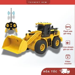 Xe Công Trình Điều Khiển Từ Xa - Đồ Chơi DUKA Xe Công Trình Máy Xúc Lật  – Remote Đa Kênh – Pin Sạc DK81267