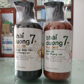 Combo Dầu gội xả Thái Dương 7 Plus Gold 500ml phục hồi tóc hư tổn, chăm sóc tóc khô, xơ - Sao Thái Dương.