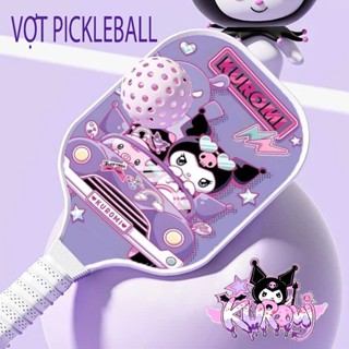 Vợt pickle ball KUROMI trẻ em, người lớn sợi thủy tinh nhẹ bền, tặng bóng, tăng khả năng tương tác tập trung chiều cao