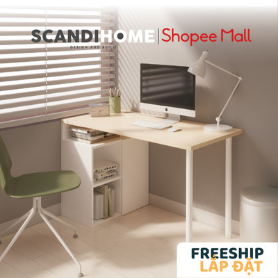 HAPU, Bàn làm việc, bàn học DEK_137, 120 x 60 x 72cm (Ngang x sâu x cao), Scandi Home