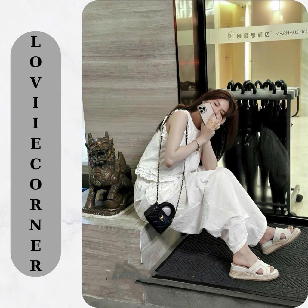 LOVIIECORNER - XUỒNG CÓI QUAI NGANG THỜI TRANG NHẸ NHÀNG MŨI TRÒN 7 PHÂN - D250709 - D251016 - QA260