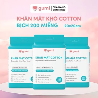 BỊCH KHĂN MẶT KHÔ COTTON GUMI CAO CẤP TREO TƯỜNG TIỆN LỢI DÀY DẶN MỀM MẠI VÀ THOẢI MÁI