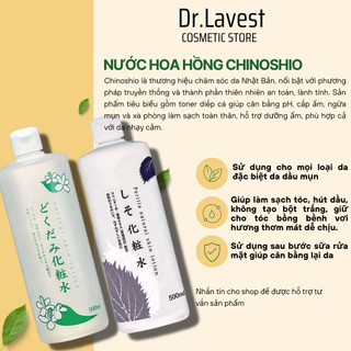 Nước Hoa Hồng Diếp Cá/ Tía Tô Chinoshio Dokudami Natural Skin Lotion 500ml