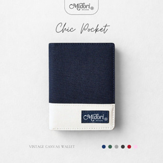 Ví Gập Đôi Nam Nữ Unisex CHIC POCKET Đựng TIền Thẻ Nhiều Ngăn Nhỏ Gọn Vải Trượt Nước | M STUDIO