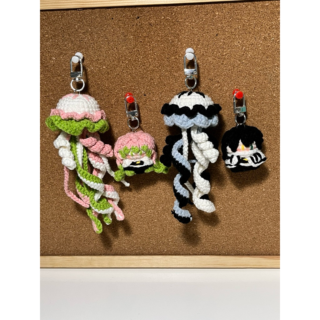 [Demon Slayer] Móc Khoá len Mitsuri x Obanai