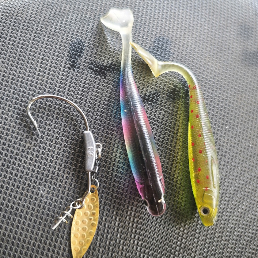 Mồi Mềm Lure - Lưỡi gắn mồi mềm Lưỡi + Mồi Mềm câu cá fishing