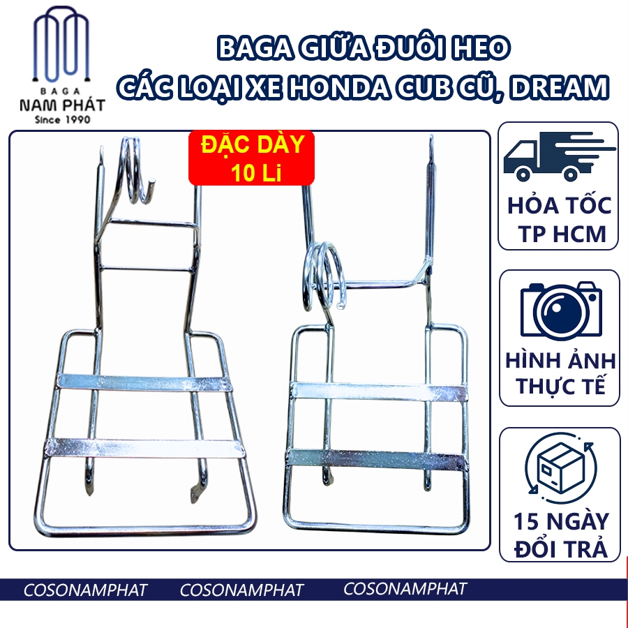 Baga Giữa 10li đuôi heo Honda Cub 94/DH/C100/70DD , DETECH Cub 82 ESPERO/INDONA , HYOSUNG Baga Cub 8
